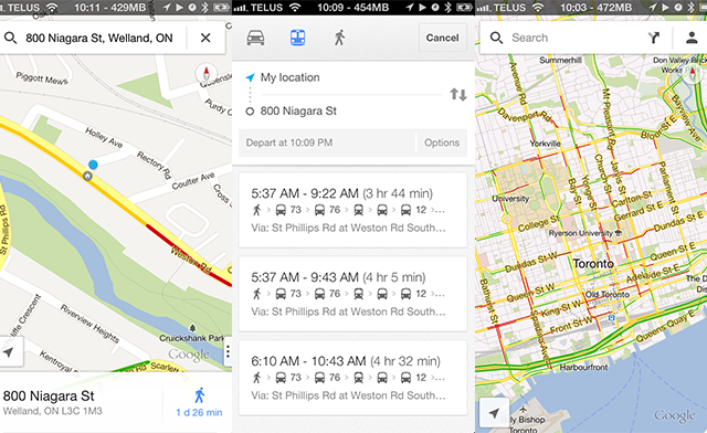 Google Maps App iOS 6 Screenshots