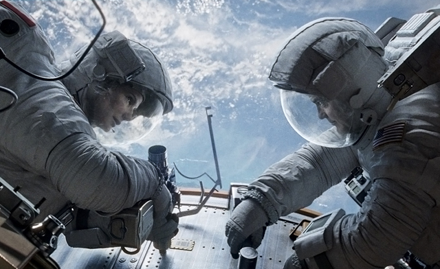 Sandra Bullock and George Clooney - Gravity Movie Review